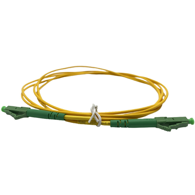 Faser-Optikverbindungskabel gelbe weiße 2.0mm LC/APC PVCs LSZH G657A 3.0mm