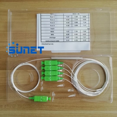 Faser G652D G657A optische Stahlrohr-Art Plc-Teiler-Sc Upc/APC